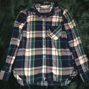 Dark colored flannel